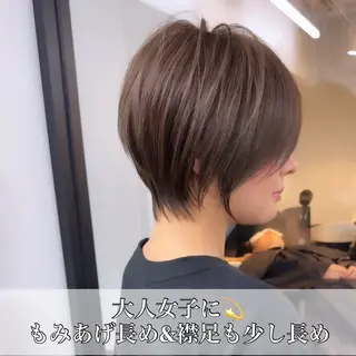 ショート カラー Laff新宿所属・縮毛矯正/ボブ 新宿/ショート/航輝のヘアスタイル