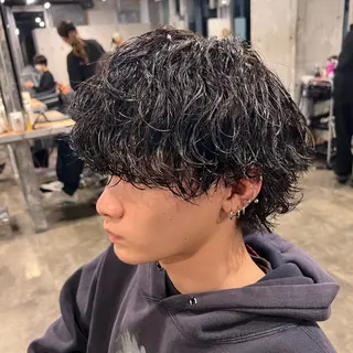 ショート カラー パーマ ヘアアレンジ メンズ キッズ 🔷横浜1のパーマ 職人🔷将太郎のヘアスタイル