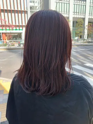 ミディアム カラー ‪🌿パーマ大好評 メンズヘア🌿ワタルのヘアスタイル