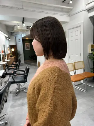 ミディアム カラー レイヤーボブ/ 艶カラー/サナ🌼のヘアスタイル