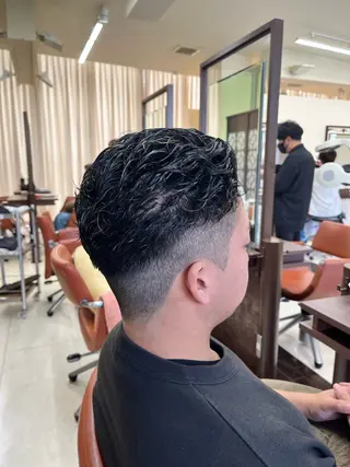 ショート パーマ メンズ AROH  men's cut&men's perm 船橋店所属・🧊メンズ特化🧊 高木航希のヘアスタイル