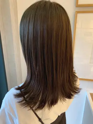 ミディアム カラー TENELE所属・チバ タクミのヘアスタイル