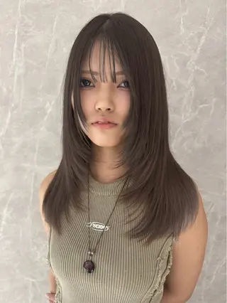 ロング ボブレイヤー／ 今城愛友花のヘアスタイル