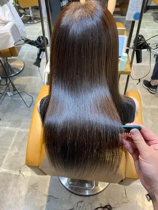 ロング 髪質改善縮毛矯正 リピートNo.1米倉のヘアスタイル