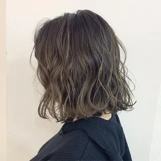 ミディアム 渋谷ブリーチカラー 韓国ヘアyuikoのヘアスタイル
