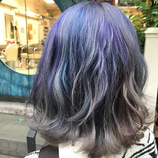 ミディアム カラー 💘カラー人気Ｎｏ. １💘SAYAのヘアスタイル