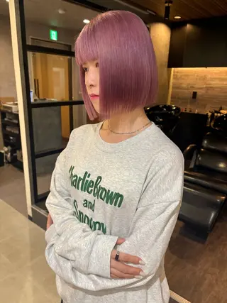 ミディアム Wカラー/レイヤーカ ット/韓国/デザインのヘアスタイル