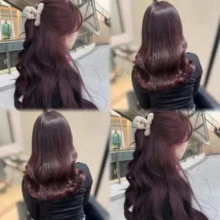 セミロング カラー ブリーチなしカラー kana🐱のヘアスタイル
