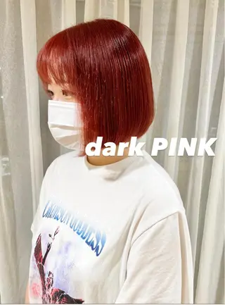 セミロング カラー ヘアアレンジ ハイトーンピンク🍑 ブリーチ🍑RINAのヘアスタイル