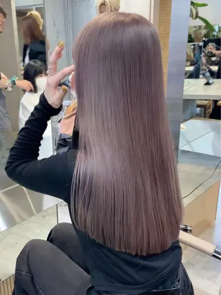 ロング カラー 🐯ミルクティーベー ジュ/大雅🐯のヘアスタイル