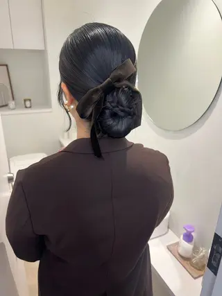 ヘアアレンジ アレンジ/ブラウン カラー HARU🕯のヘアスタイル