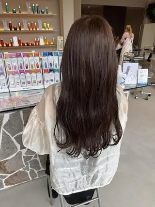 セミロング カラー achieve tillのヘアスタイル
