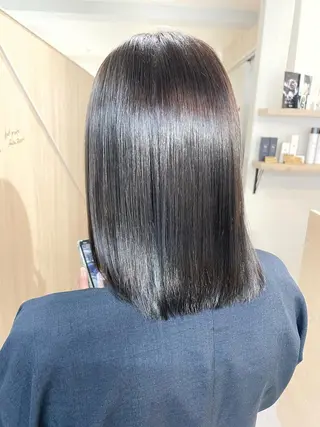 ミディアム カラー パーマ 西 めぐみのヘアスタイル