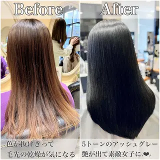 ロング カラー 美髪ヘッドスパ🫧 西山紗奈江💆♀️のヘアスタイル