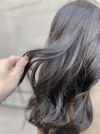 セミロング カラー SALOWIN神戸三宮East店所属・【透明感、艶髪】西村 有司のヘアスタイル