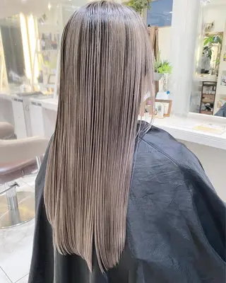 ロング カラー 山崎俊輔/髪質改善 /バレイヤージュのヘアスタイル