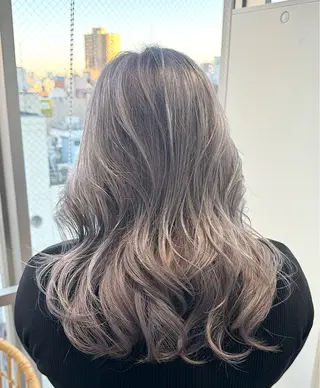 セミロング カラー 🍎ハッシュカット× 髪質改善🍎カイトのヘアスタイル