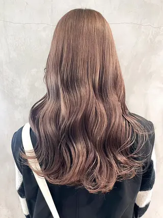 セミロング カラー パーマ ヘアアレンジ ITbyALBUM 中野店のヘアスタイル