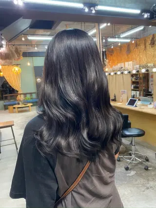 セミロング カラー ヘアアレンジ chapter問屋町 💘小室明華のヘアスタイル