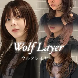 セミロング salowin新宿三丁目店所属・🖤小顔ボブ/ウルフ レイヤー🖤山本諒のヘアスタイル