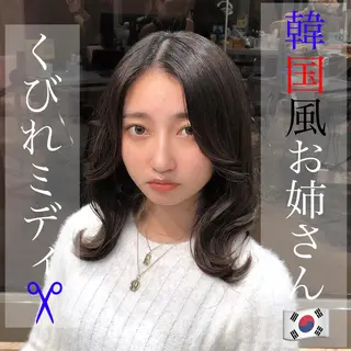 ミディアム カラー モテ髪×トレンド💕 小顔レイヤー 金井のヘアスタイル