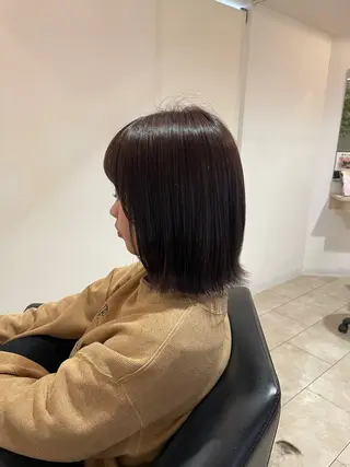 ミディアム カラー パーマ/メンズカット /伏見/赤坂 茉央のヘアスタイル