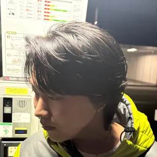 ショート パーマ メンズ 鈴木 悠月のヘアスタイル