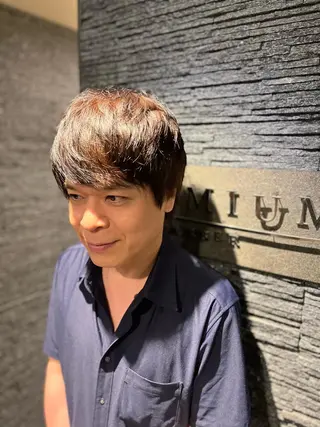 パーマ ヒロ銀座バーバーショップ難波店所属・縮毛矯正/パーマ 宮河 惇💈のヘアスタイル