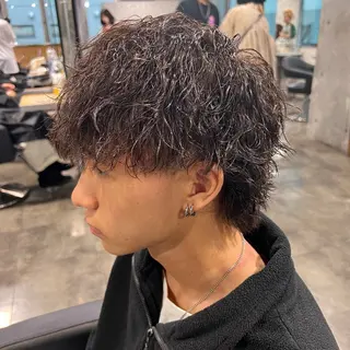 ショート カラー パーマ ヘアアレンジ メンズ キッズ 🔷横浜1のパーマ 職人🔷将太郎のヘアスタイル