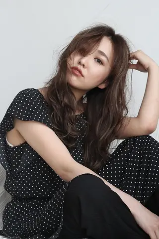 セミロング カラー 店長/mao/ 前髪/顔周りカットのヘアスタイル