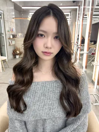 ロング lond hotlip所属・Hazuki ／韓国ヘア／レイヤーのヘアスタイル