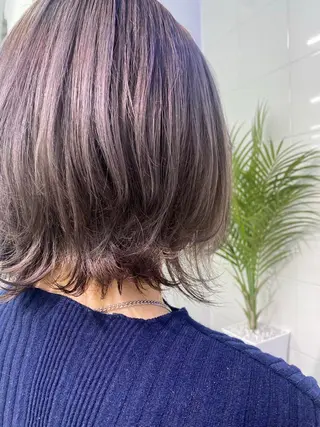 ショート ハイトーン&髪質改善 &韓国エクステ🤎のヘアスタイル