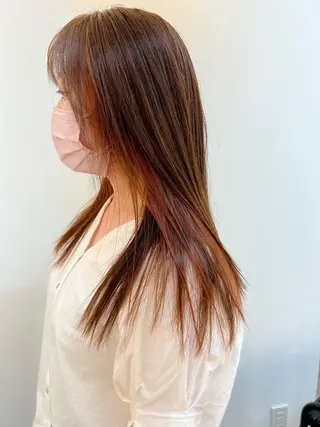 ロング カラー 丸田 美沙希のヘアスタイル