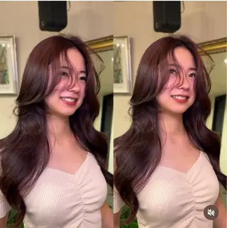 ロング カラー ✂︎✂︎MOMO池袋 EMANON③🩵のヘアスタイル