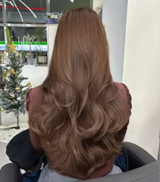 ロング カラー 堀江/透明感 ベージュ/白川幸太のヘアスタイル