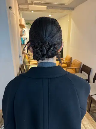 ヘアアレンジ ヘアセット⌇艶カラー 🫧⌇Nanahoのヘアスタイル