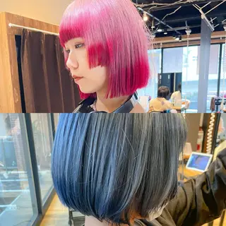 ミディアム カラー 髪質改善/ブリーチ 田代 龍我のヘアスタイル