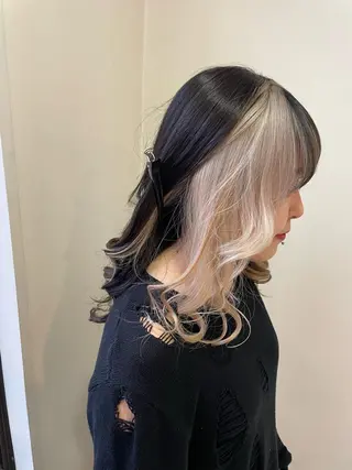 セミロング カラー ✰︎Rad✩.*˚‪ カノンのヘアスタイル
