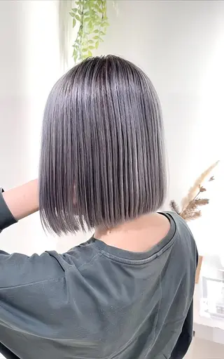 セミロング カラー ＡＳＨ 大宮のヘアスタイル