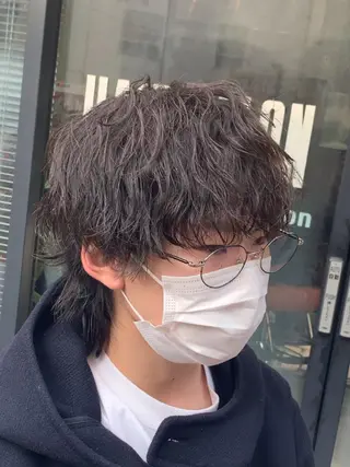 ショート パーマ メンズ メンズサロン　アソビ所属・【扱いやすいパーマ】 眞鍋拓己のヘアスタイル