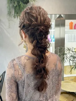 ロング ヘアアレンジ 佐藤 奈佳子 サトウ ナカコのヘアスタイル