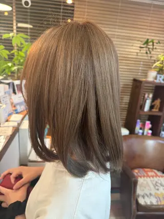 ミディアム カラー カラーモデル募集 nachiのヘアスタイル