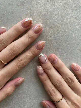 ネイル 【淡色color/ nail】maikoのネイルデザイン