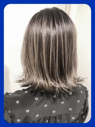 ミディアム カラー レイヤーカット× 髪質改善たもりのヘアスタイル