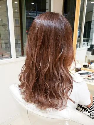 セミロング パーマ 美髪⭐︎髪質改善 井上　康司のヘアスタイル