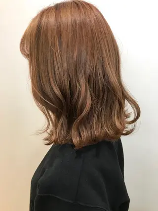 ミディアム カラー riho/ブリーチ/ デザインカラー/辻堂のヘアスタイル