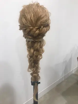 ロング ヘアアレンジ 暖色カラー🍊 ボブ🌿顔周りcutのヘアスタイル