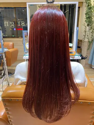 ロング カラー あき えいみのヘアスタイル