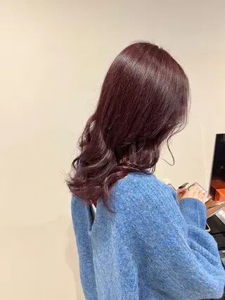 セミロング カラー ノイシキ サキのヘアスタイル