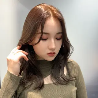 セミロング カラー 銀座/メンズ特化/ ハイトーン/KANのヘアスタイル